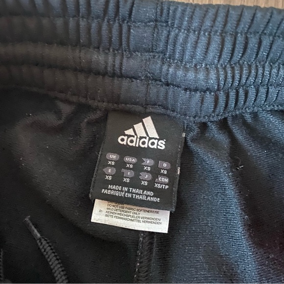 adidas Black and Pink Sweatpants with Elastic Waistband - Picture 3 of 7